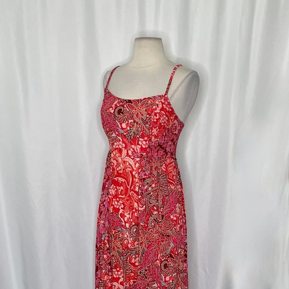 FREE PEOPLE Intimately Forever Yours Smocked Slip Dress Maxi Floral‎ Medium - Picture 8 of 16